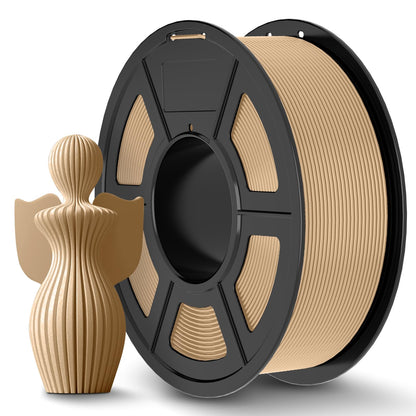 JAYO PLA+ Filament 1.75mm, PLA Plus 3D Printer, Neatly Wound Filament, Dimensional Accuracy +/- 0.02 mm, 1.1 KG Spool(2.42 LBS), Wood Farbe