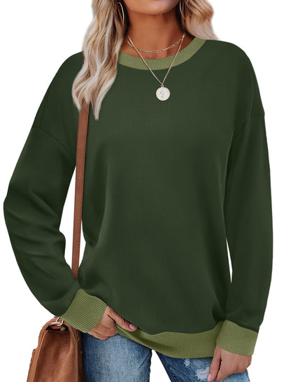 Saloogoe Womens Tops Trendy 2025 Long Sleeve Loose Fit Sweatshirts Ugly Christmas Sweaters 2025 Outfits Christmas Shirts Green St Patricks Day XL