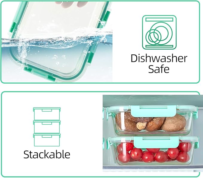 C CREST Glass Food Storage Containers