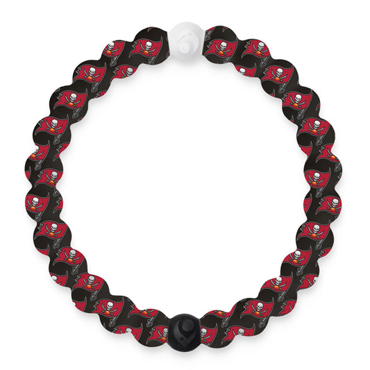 Lokai Silicone Beaded Bracelet for Men & Women, NFL Football Collection - Tampa Bay Buccaneers, Medium - Silicone Jewelry Fashion Bracelet Slides-On for Comfortable Fit