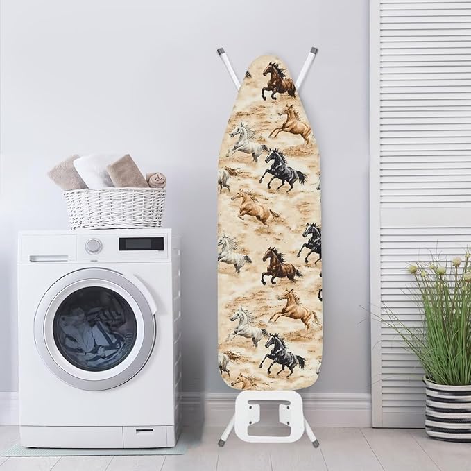Running Horse Ironing Board Cover Resist Scorching Table Top Ironing Board