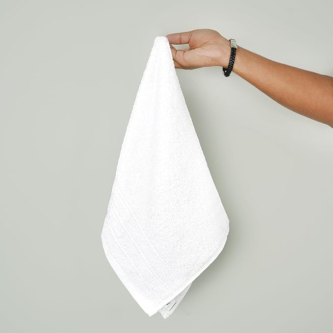 Tens Towels Pack of 6 Hand Towels, 100% Cotton, Lighter Weight, Quick to Dry