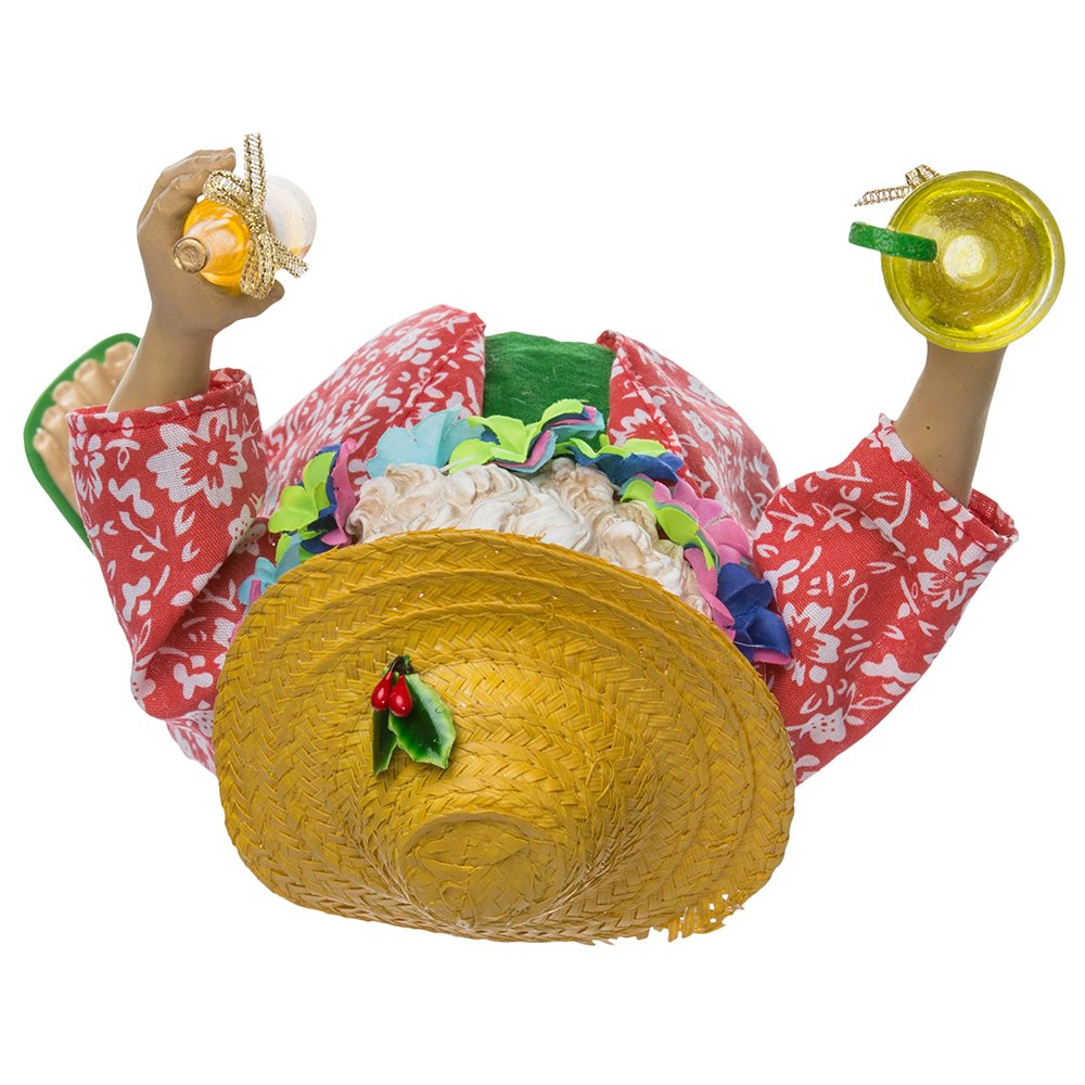 Kurt Adler Fabriche' Beach Santa, 10-Inch, Set of 2
