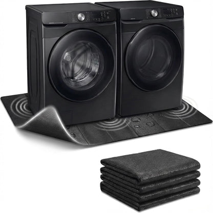 Foldable High-Density Washer Dryer Mat, 68 x 29.5 in, Noise Reduction Anti-Vibration Mat, Waterproof & Non-Slip, Floor Protection – Ideal for Late-Night Laundry & Pet-Friendly Homes