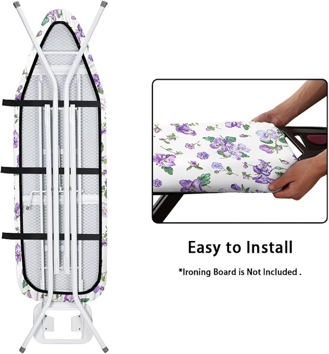 Floral Ironing Board Cover, Iron Board Cover Standard Size, Ironing Board Cover