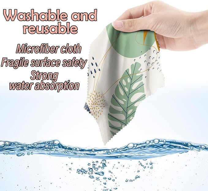 6 PCS Glasses Cleaning Cloth Eyeglass Cleaning Cloth Lens Eyeglasses Microfiber