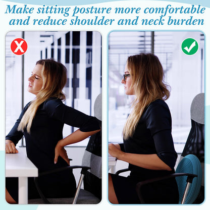 Libima 2 Pcs Wobble Cushion Wiggle Seat Flexible Sensory Seating Balance Disc Board for Men Women Physical Exercise Improving Posture Home Office(Blue and Green)