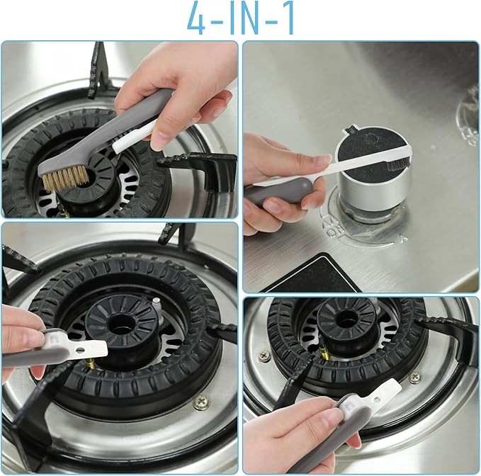 Kitchen Cleaning Scrub Brush Deep Gas Stove Brass Wire Brush