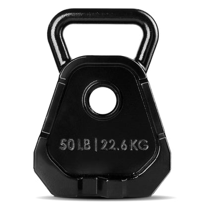 Yes4All Kettlebell Special Shape, Upgraded &Multifunctional for Advanced Training, Solid Cast Iron Powder Coated, Anti Slip Handle Strength Training Equipment