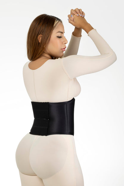 Lipo Express 360 Bbl Lipo Foam Ab Board Post Surgery Abdominal Compression Board Belly Lipo Wrap Recovery Waist Cincher Black