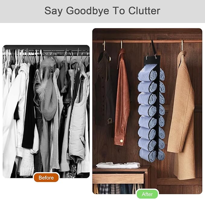 Legging Organizer Storage, T-Shirt Organizer, Foldable Hanging Closet Organizer
