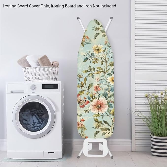 Butterfly Flower Iron Board Cover
