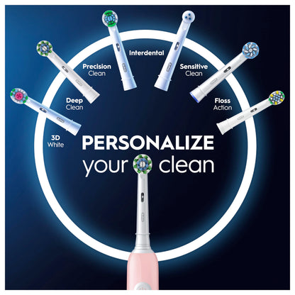 Oral-B PRO 600 Pink Electric Rechargeable Toothbrush