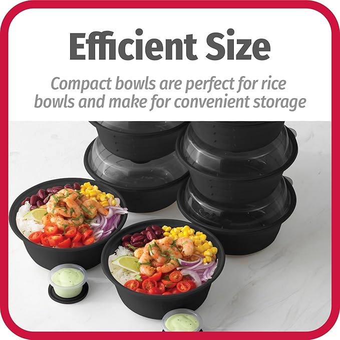GoodCook 4-Cup Meal Prep Bowls Set