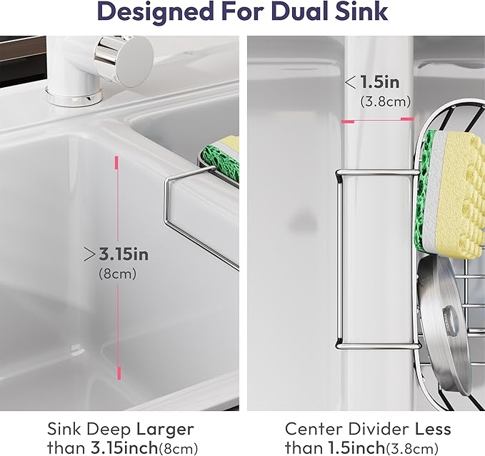 SWTYMIKI Sponge Holder for Kitchen Sink