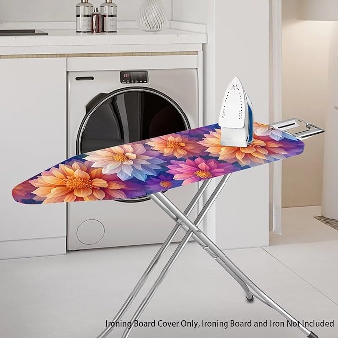 Boho Flowers Ironing Board Covers, Heavy Duty Iron Board Cushion