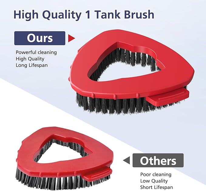 2 Pack 1-Tank Spin Mop Scrub Brush Head Replacement