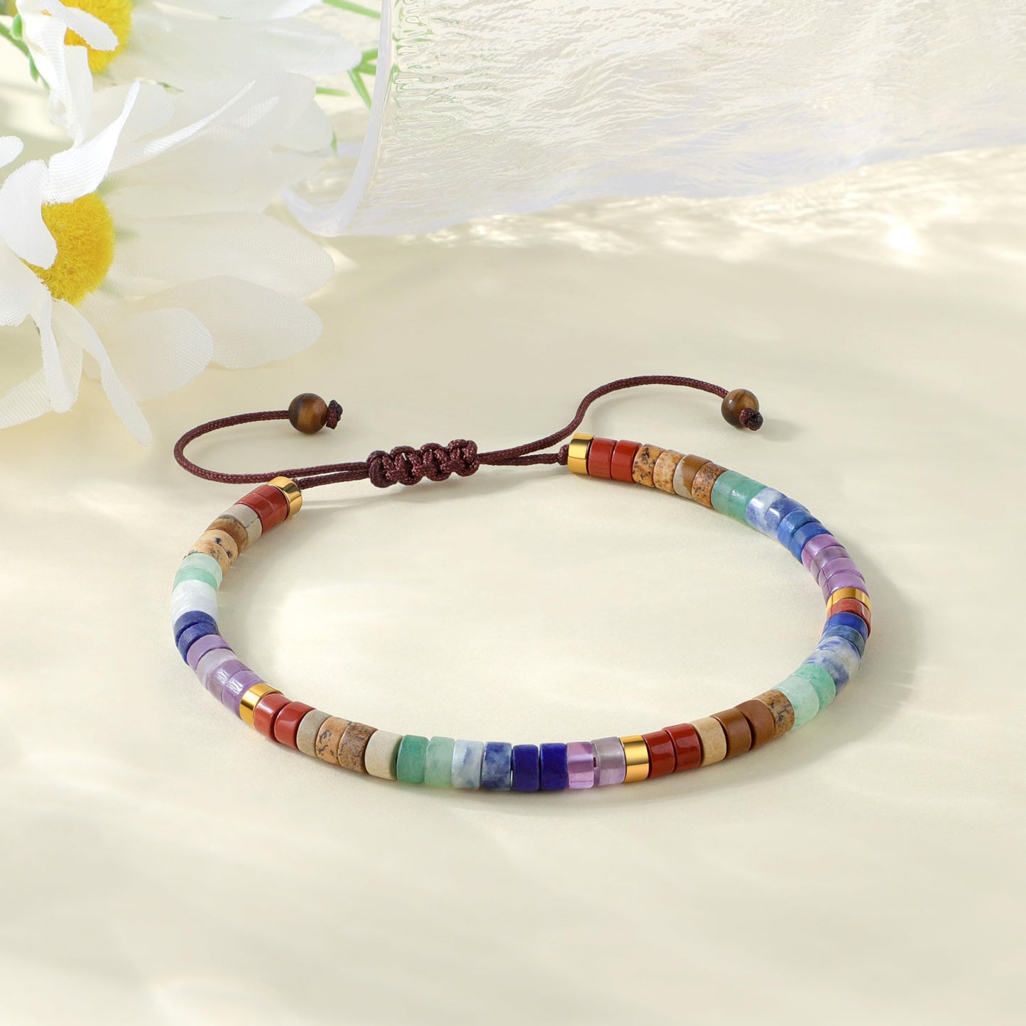 JoycuFF Chakra Bracelets for Women Crystals and Healing Stones Crystal Bracelet for Women Healing Crystals Meditation Relaxing Gifts for Womens Bracelets Anxiety Relief Items 7 Chakras