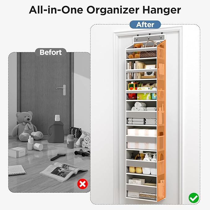Over The Door Organizer, 7 Tier Door Hanging Organizers