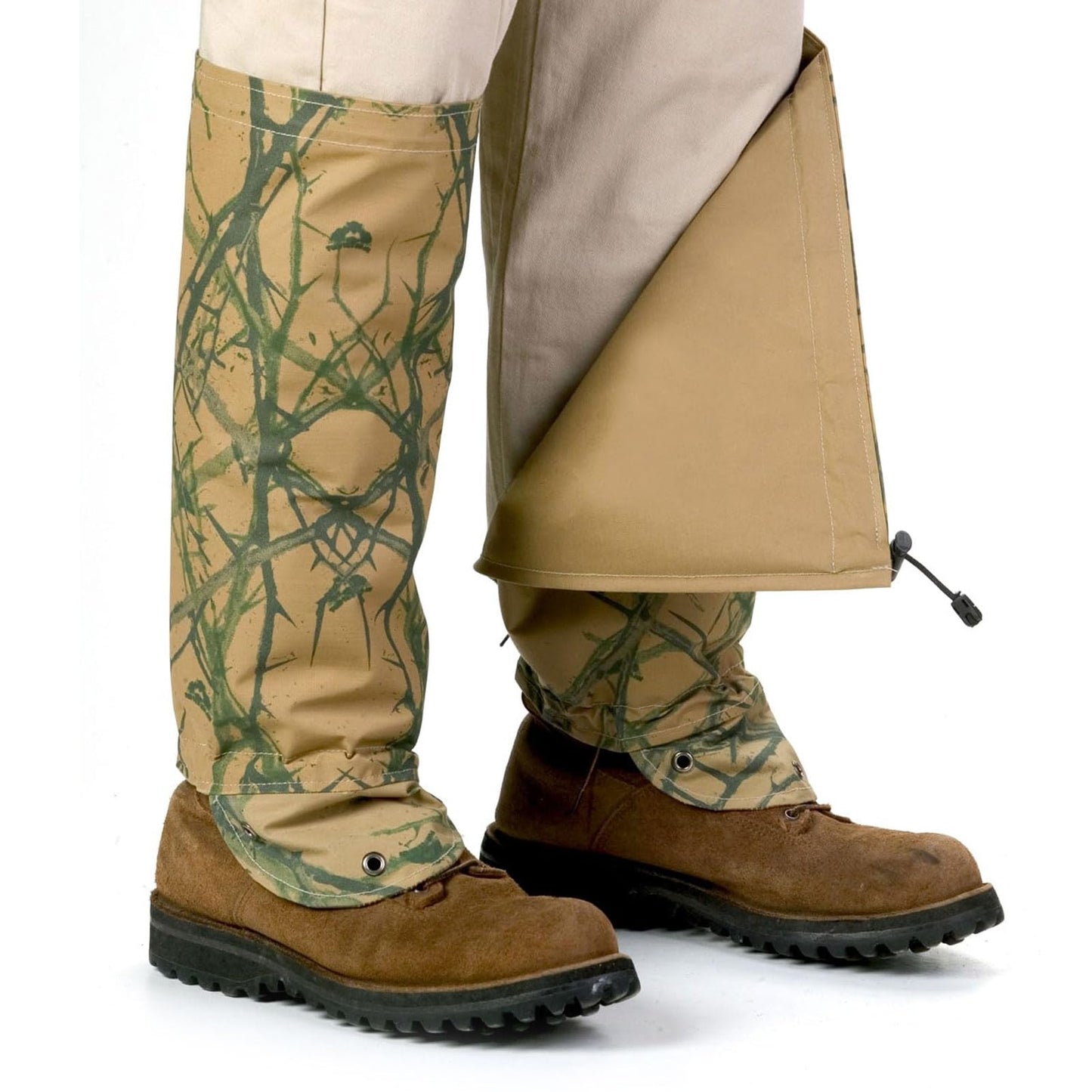 TurtleSkin Husky SnakeArmor Gaiters, Camo/Khaki, Husky (SAG0-1A00-5H00)