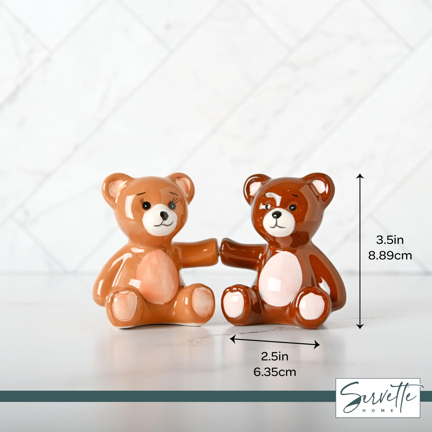 Salt Pepper Shakers Animals (Teddy Bears)