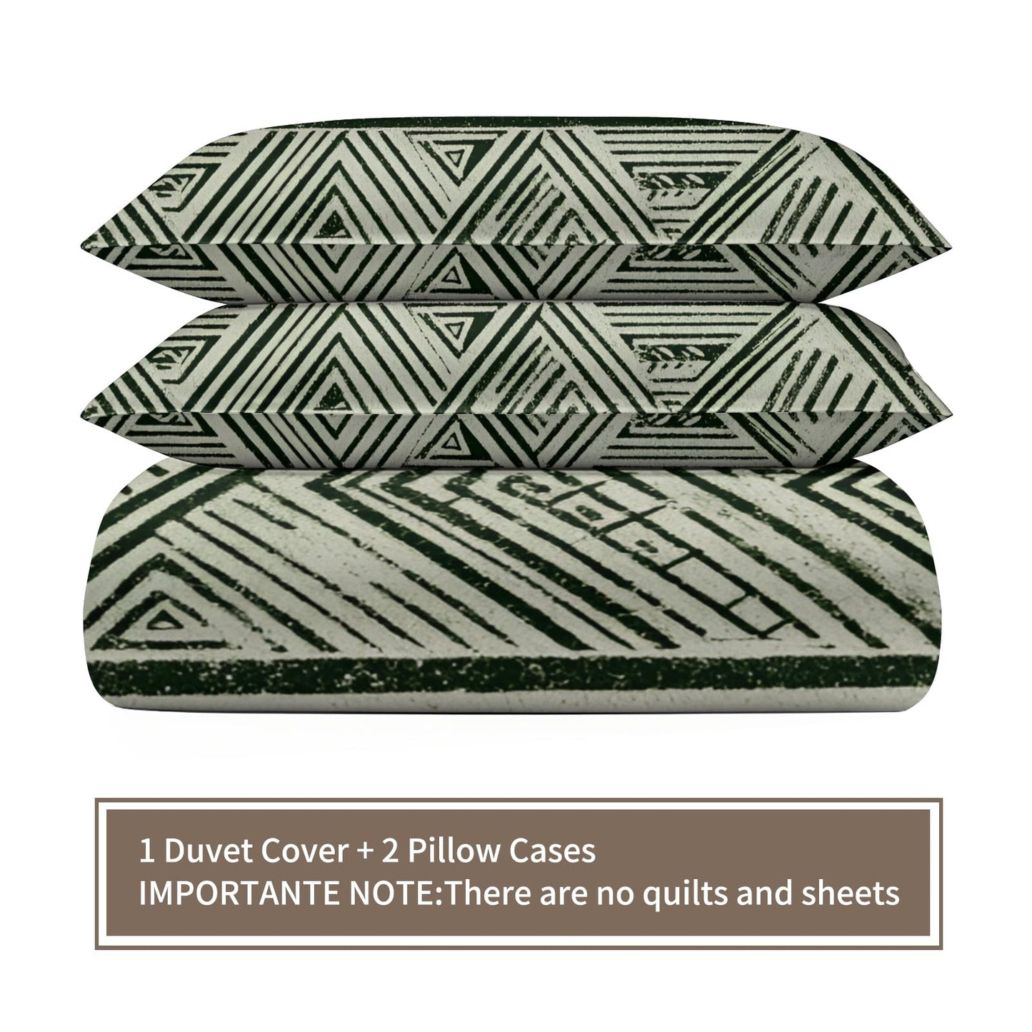 ZAOMIR Boho Aztec Duvet Cover Queen Size, Bohemian Exotic Southwestern Bedding Set 3 Piece, Geometric Striped Patterned Comforter Cover with Zipper Soft Microfiber, 2 Pillowcases