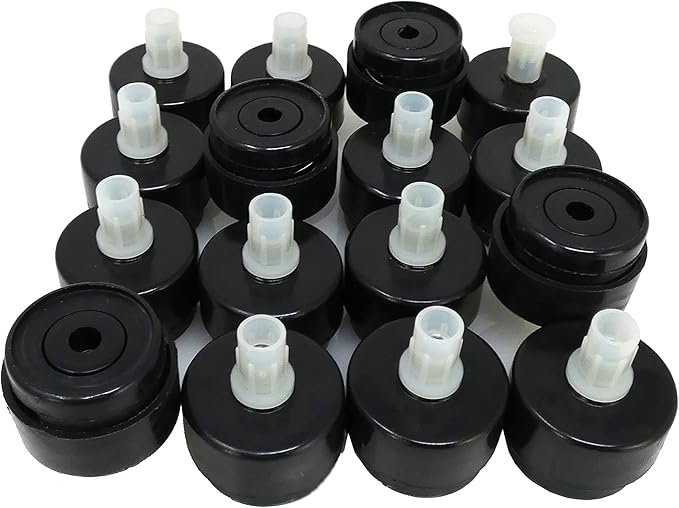 Shepherd Pack of 16 Self-Leveling Table Glides, 1/4" Threaded Stem