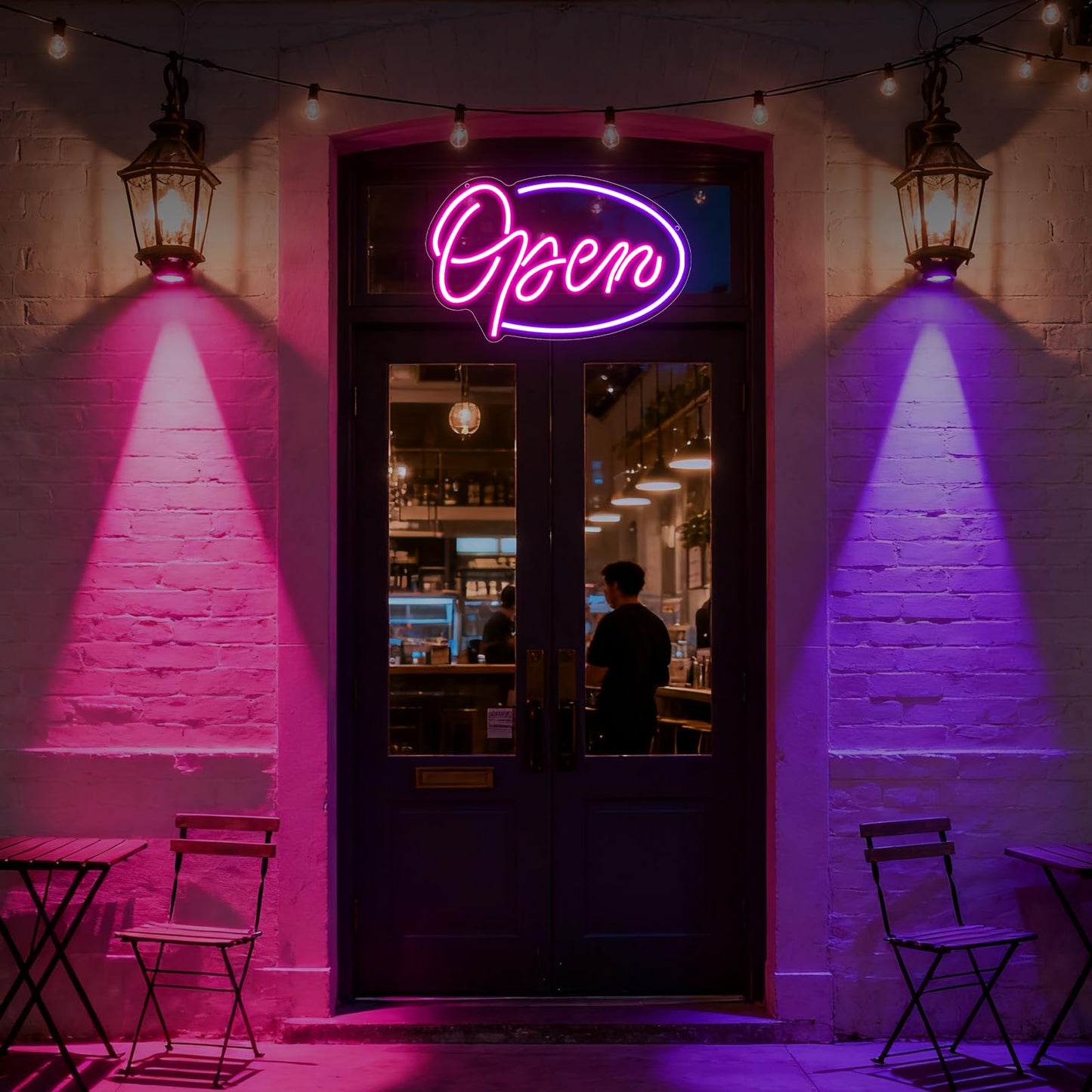 LED Open Neon Light Sign for Business, Open Signs for Store Shop Bar Café Restaurant Salon Window Wall Decor Business Light Up Signs Dimmable USB Powered(15.8"*10.6")