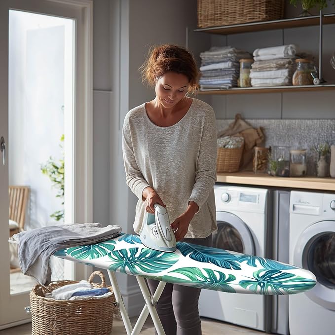 Tropical Leaf Ironing Board Cover Stretch Fabric