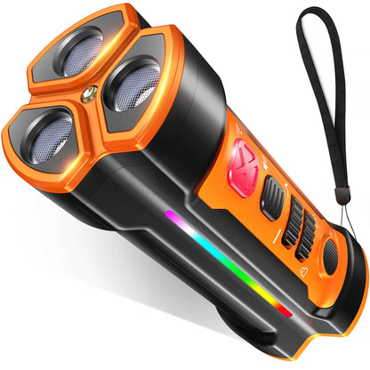 Chwwen Dog Bark Deterrent Devices 2025 Release Anti Barking Device for Dogs Barking Silencer in 55FT Indoor Outdoor 3X Head Anti Bark Device with Flashlight &Party Flashlight Portable Training Tool