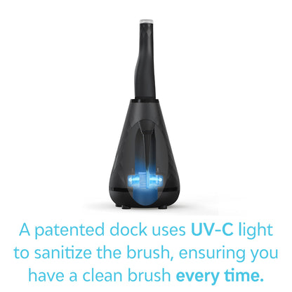 Tao Clean UV Sanitizing Sonic Toothbrush and Cleaning Station, Electric Toothbrush, Dual Speed Setting, White
