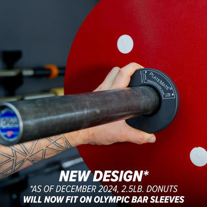 PlateMate Microload Pair 2 1/2 lb. Magnetic Donut Weights (5 lb. Set)