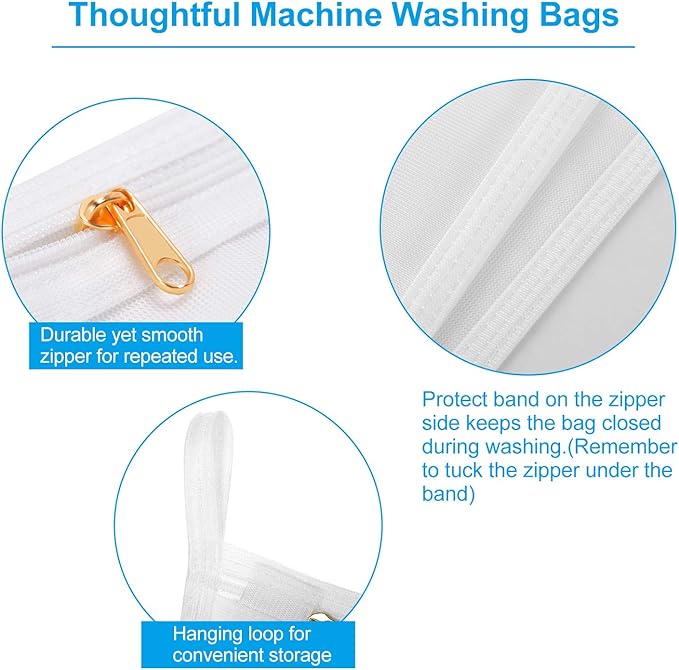 GOGOODA Delicates Laundry Bags, Fine Mesh Wash Bag