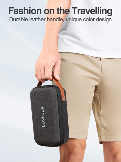 Luxtude Hard Cable Organiser Bag, Electronic Travel Case, Portable Tech Accessories Case for Charger/Mouse/Cash/Card/Apple Pen