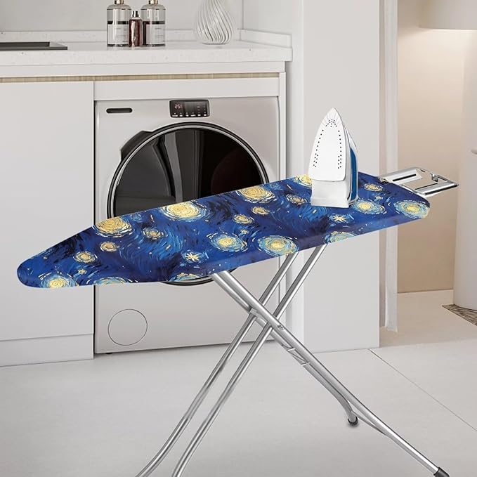 Galaxy Star Steam Ironing Board Cover Standard Size 15" X 54", Starry Night Oil