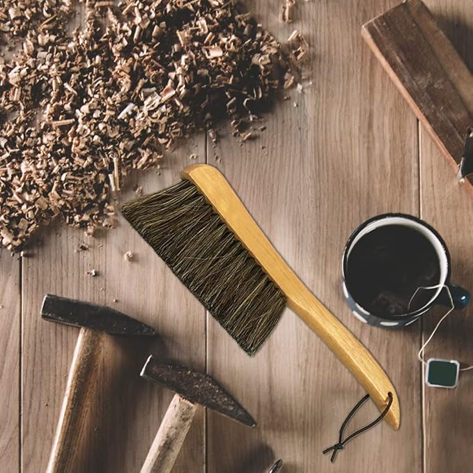 Counter Brush for Furniture Patio Woodworking Drafting Cleaning, Wooden Handle