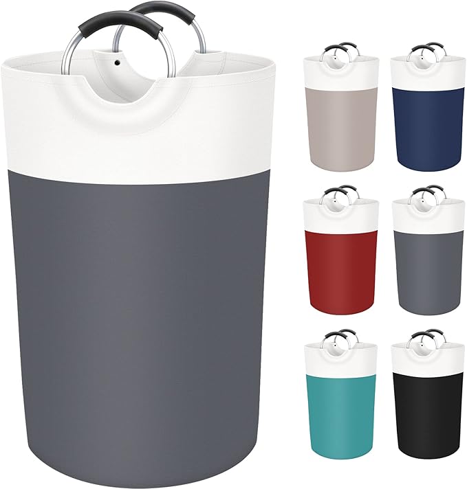 BlissTotes 115L Laundry Basket, Freestanding Laundry Hamper, Collapsible Dirty