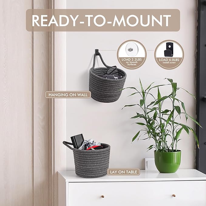 Fabric Wall Hanging Baskets