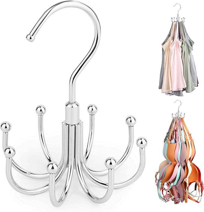 ZEDODIER Tank Top Hanger, 2 Pack Rotatable Bra Organzier