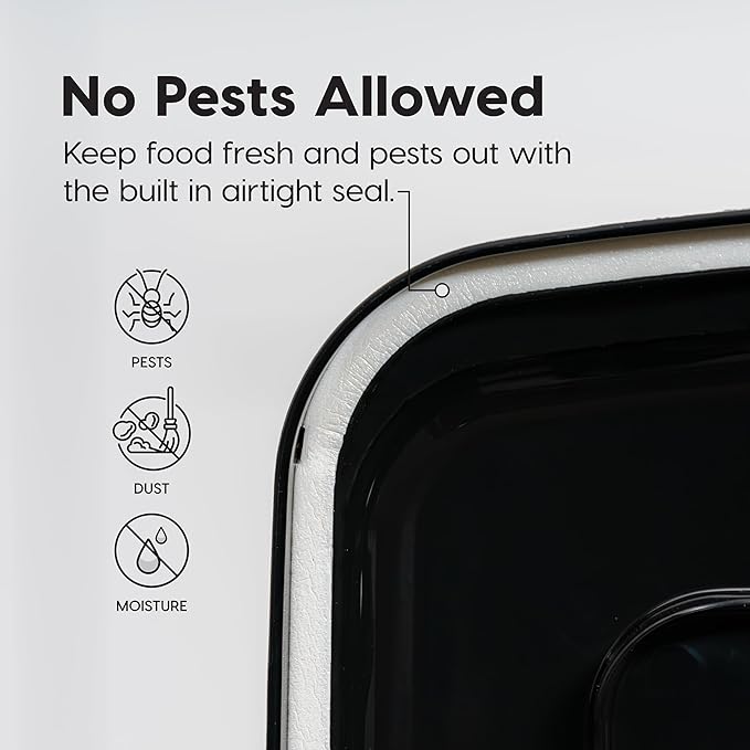 IRIS USA Dog Food Storage Container, Airtight Lid, Versatile Pet Food Bin