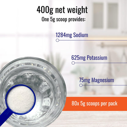 Nutri-Align Fasting Salts Electrolytes Powder | 400g Sodium Potassium Magnesium Electrolytes | Pure Unflavoured Fasting Electrolytes | Sugar Free & Filler Free | Made in The UK