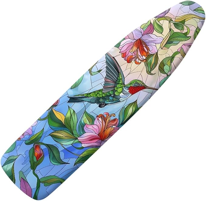 Hummingbird Ironing Board Covers 16 x 54 Inch, Easy Fit, Scorch Resistant
