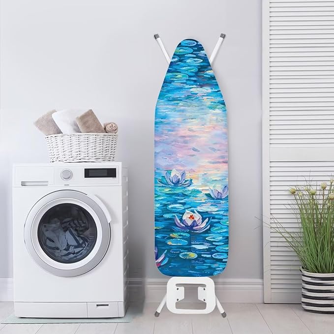 Water Lily Ironing Board Cover and Pad Standard Size Van Gogh Iron Board Padded