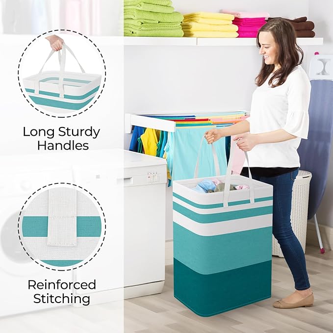 StorageRight Large Collapsible Laundry Basket Hamper