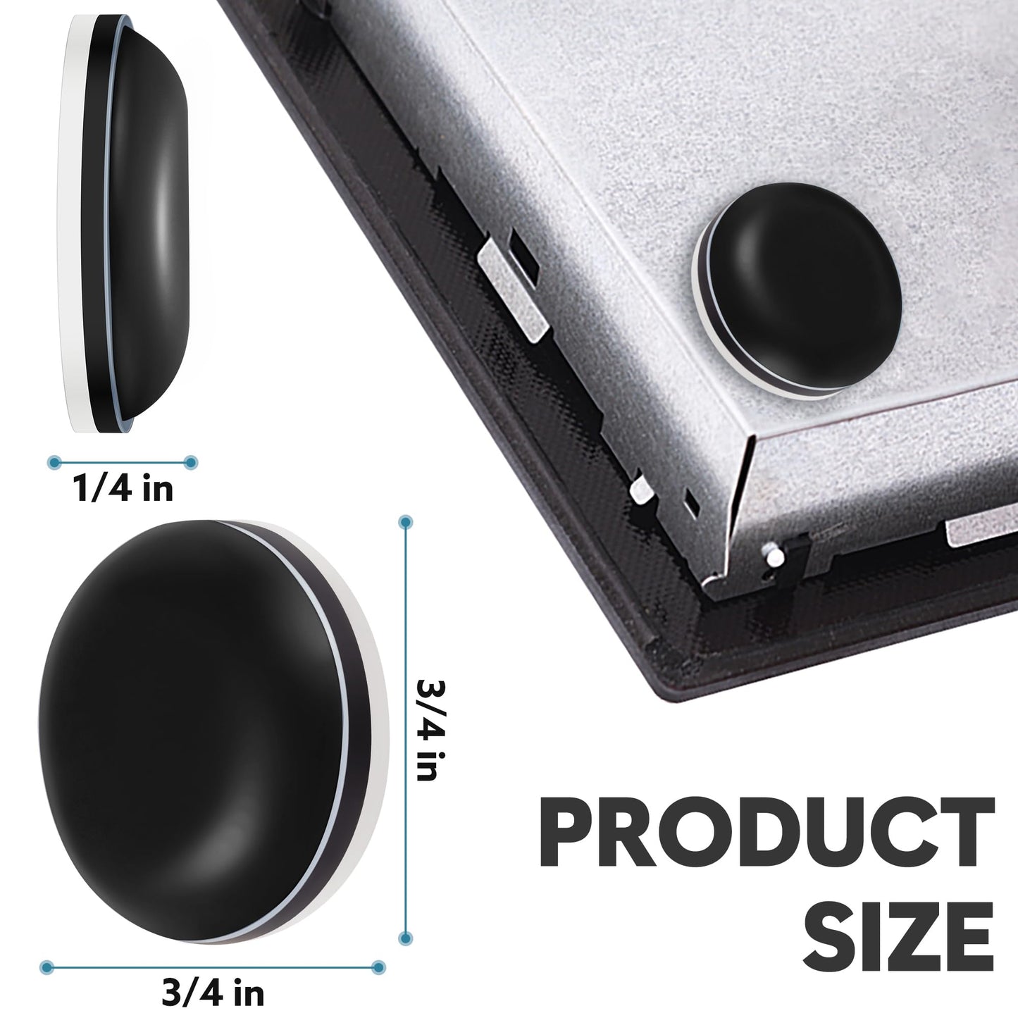 Appliance Sliders for Kitchen 24 PCS Self-Adhesive Small Kitchen Finds Appliance Slider Hacks Easy to MovIing & Space Saving Must Have Home Gadgets Mixer Accessories for Countertop