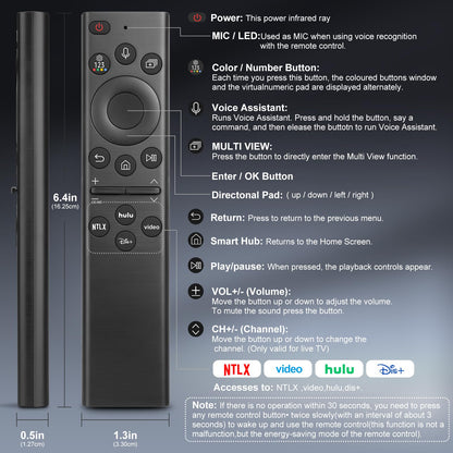 Voice Replacement for Google-Chromecast-Remote, G9N9N for Chromecast with Google TV Remote, for Google TV Streamer (Only for Snow Chromecast Google)