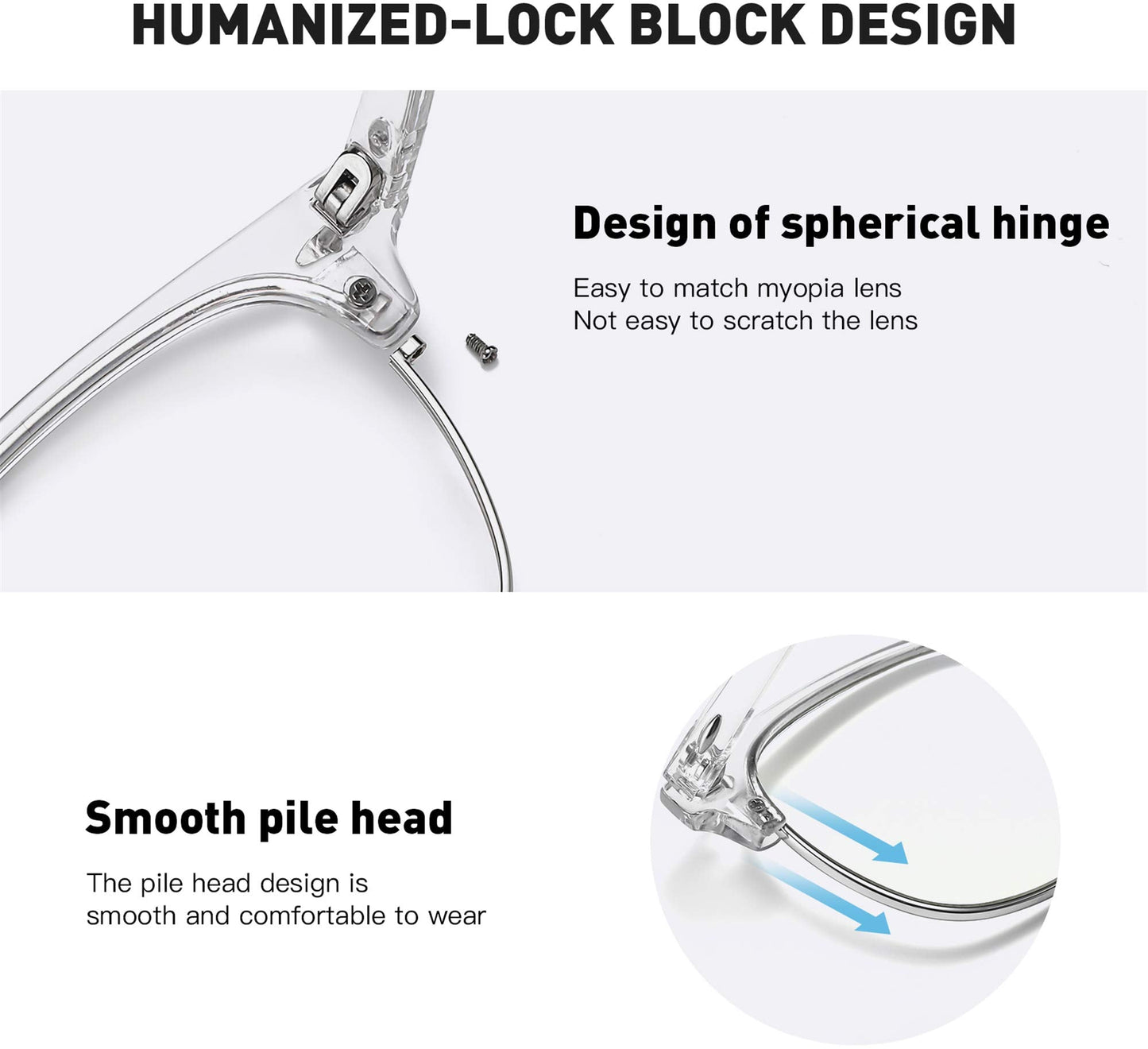 AOMASTE Blue Light Glasses for Woman/Men Computer Bluelight Glasses Womens/Mens