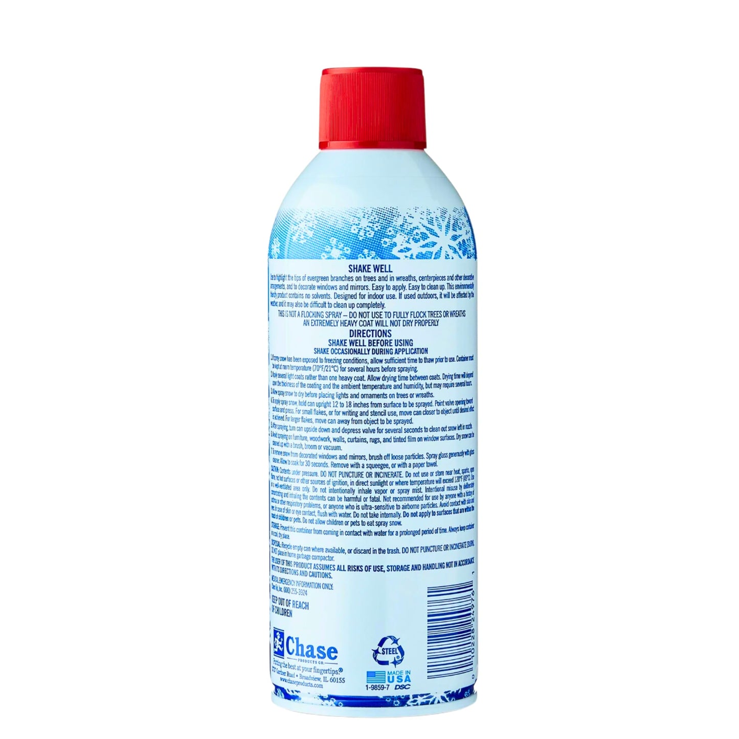 Santa Snow Spray 2 Pack Aerosol Cans 9oz Cans