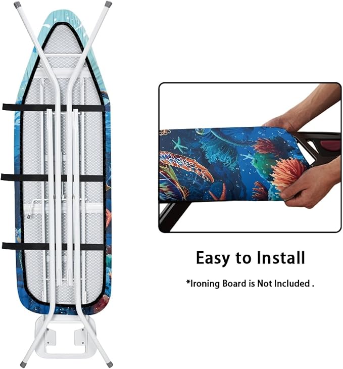 GLENLCWE Underwater Sea Turtle Ironing Board Cover