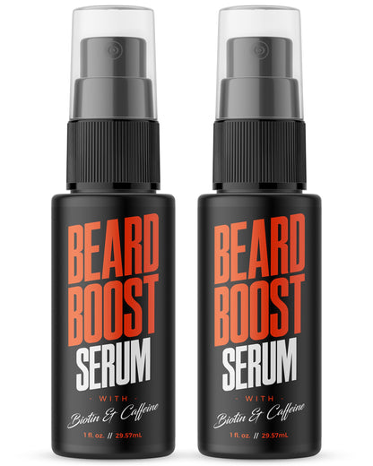 Wild Willies Beard Growth Kit - Premium Derma Roller & Beard Boost Serum - Microneedle Roller & Beard Hair Growth Serum with Biotin & Caffeine for Fuller Beard, Scalp Care - Easy to Use Kit with Case